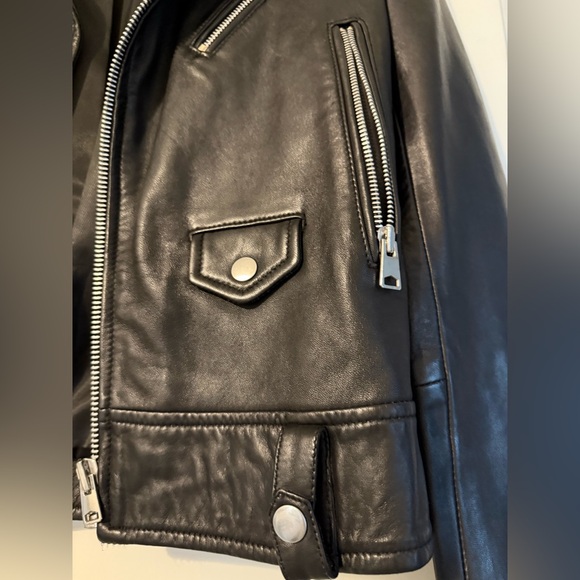 Mango Pre-owned Faux leather jacket - black size us xxs - Picture 5 of 16